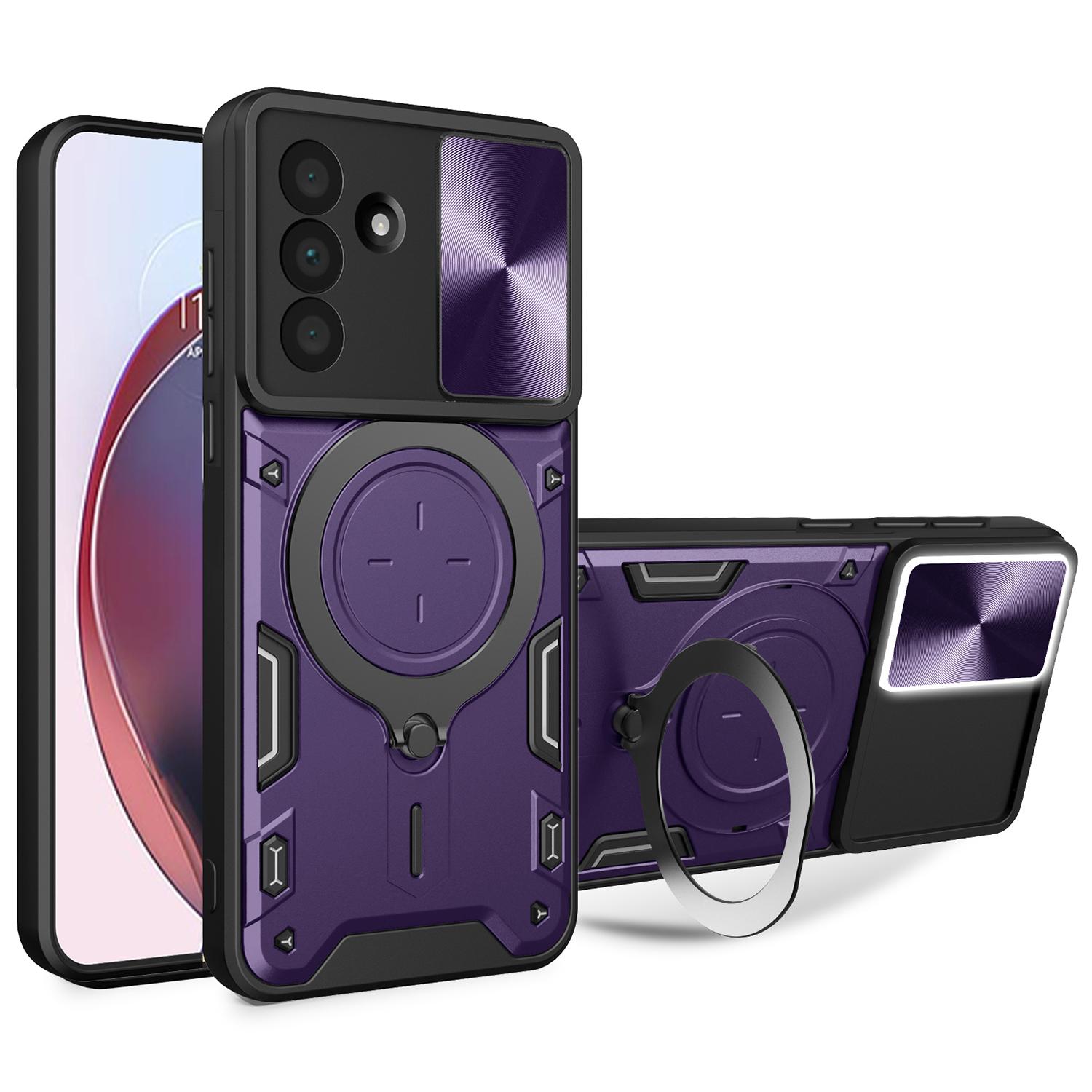 For Samsung Galaxy A17 4G/A17 5G Case TPU + PC Phone Cover with Kickstand , Slide Lens Window
