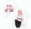 Darling In The Franxx Anime Lover TShirt Harajuku Cotton NewModel High Street Oversized Unisex Short Couples Streetwear Trendy