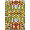 European Style Retro Glass Film,electrostatic Frosting, Adhesive Free Art Painting Privacy Protection Window Film Stained Glass