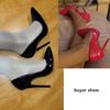 Fashion High Heels Sexy Shoes Women Pumps Large Size 43 44 45 White Stiletto Heel Patent Leather Office Wedding Shoes Hey Si Mey