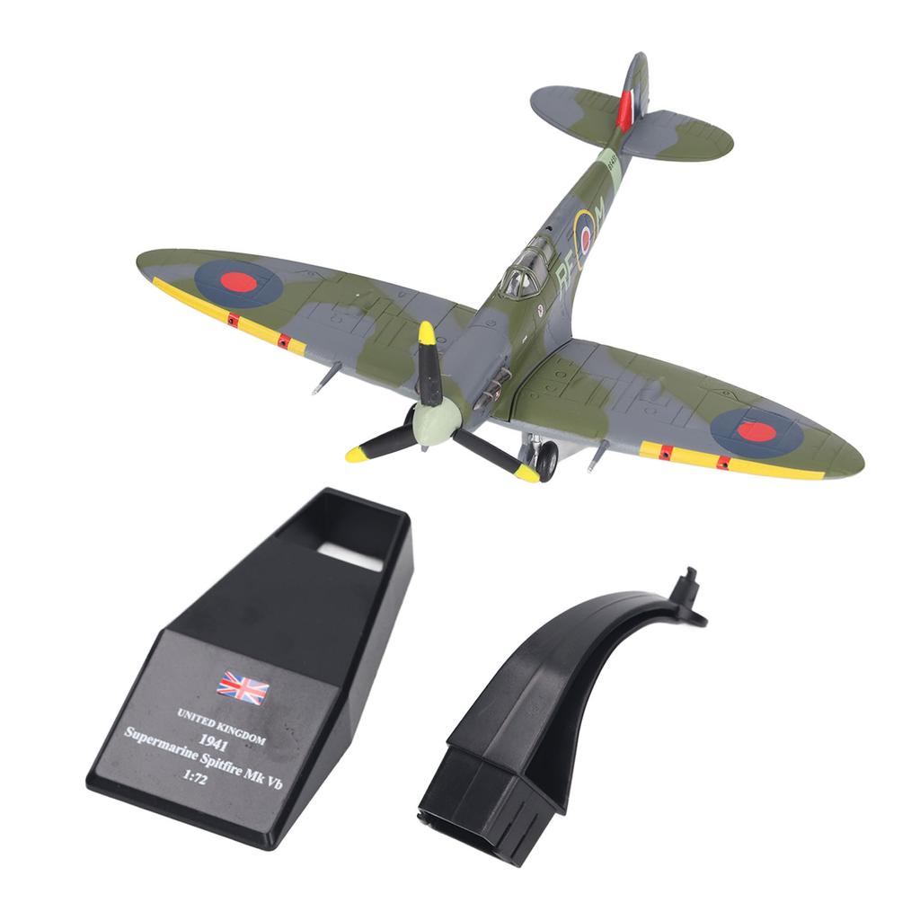 1: 72 Scale Fighter Model Alloy Vintage Simulate Fighter Model with Stand for Kids Collection