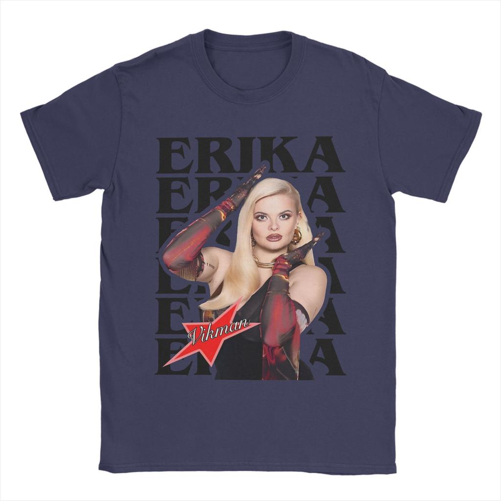 Erika Vikman Ich Komme Eurovisions 2025 Finland Accessories Men Women T Shirts Pure Cotton Tee Graphic Printed  T-shirt Clothing
