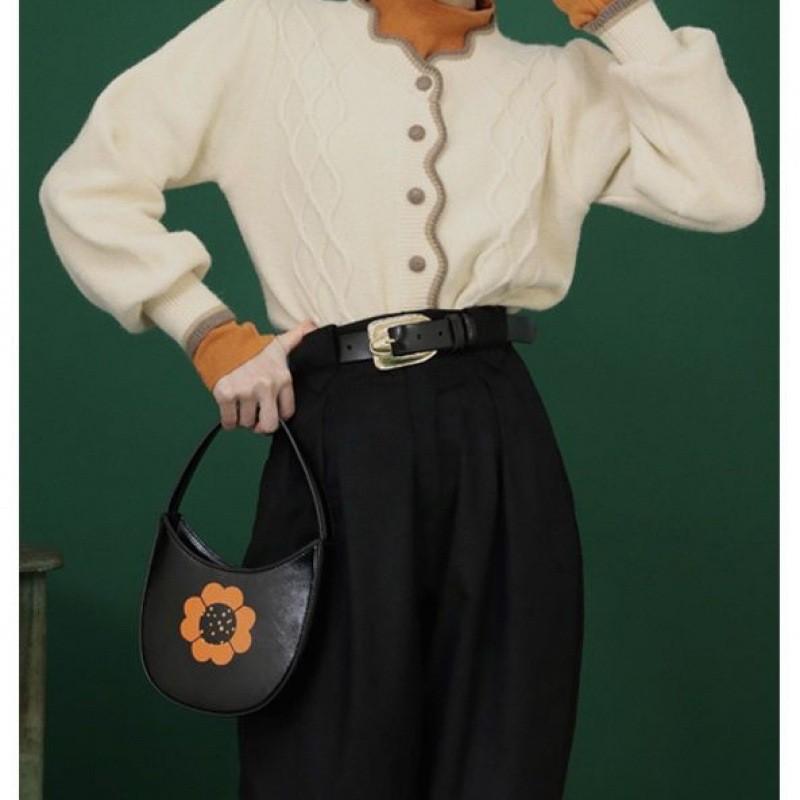 Retro Chic Women s 2024 Fashionable Versatile Casual Denim Pants With Belt чёрный