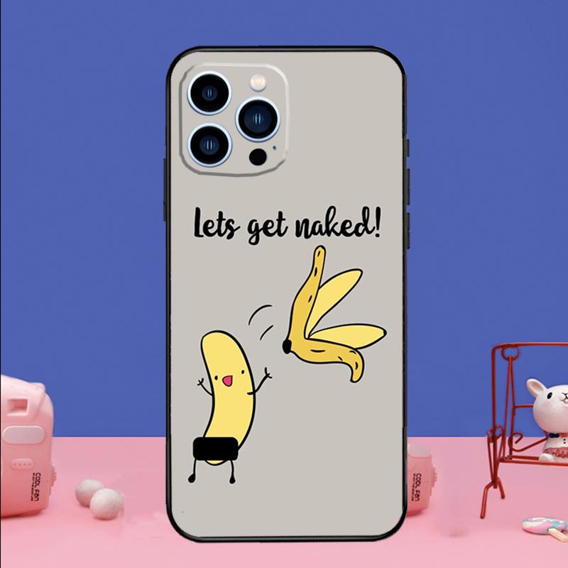 Cartoon Cute Fruit Yellow Banana Phone Case For iPhone 16 15 14 13 12 11 17 Pro Max Plus 12 13 mini 16e 17 Air Bumper Cover