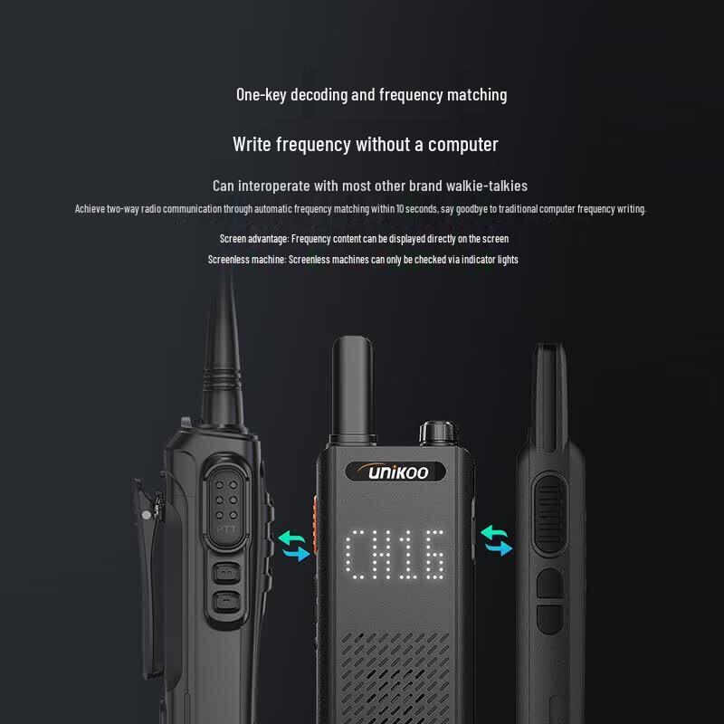 UNIKOO Max 6.0 Long-Range High-Power Walkie-Talkie (Dual Pack) (CN version)