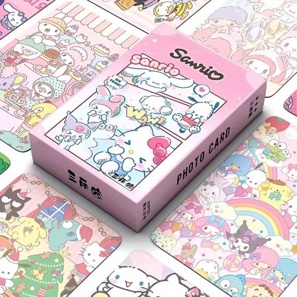 Mapsiai Sanrio-figur 55-ark holografiska varor fotokort, My Melody, 1 styck