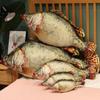 3D Crucian Carp Plush Toy & Grass Carp Mandarin Fish Pillow - Cat Teaser & Funny Cloth Doll