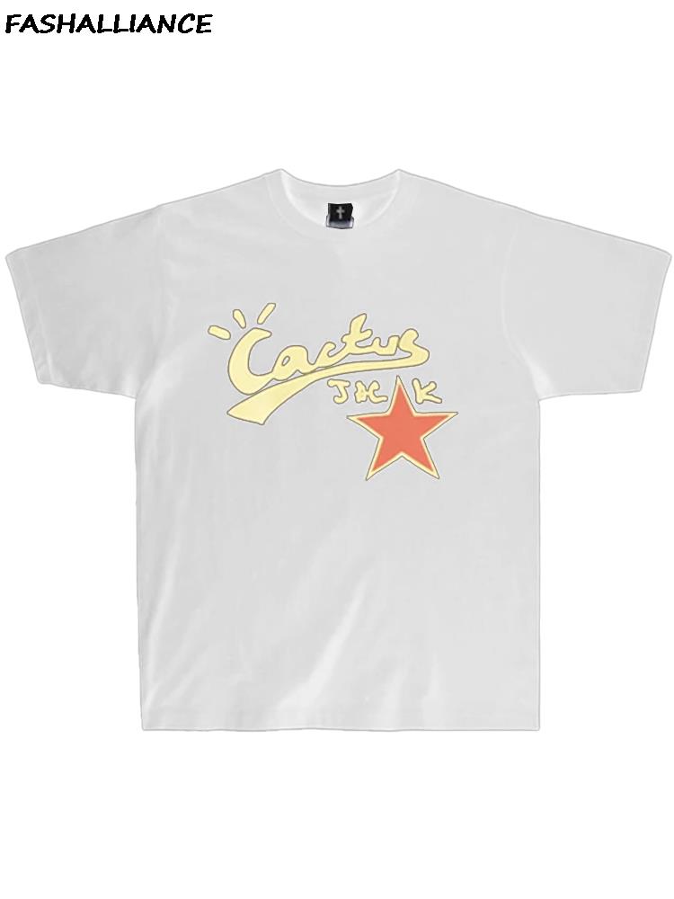 

Cuctus Jack 100% Hip Hop Tshirt for men Tour Short Sleeve Basic Couple Loose Short Sleeve T-Shirt women XXXXXL белый
