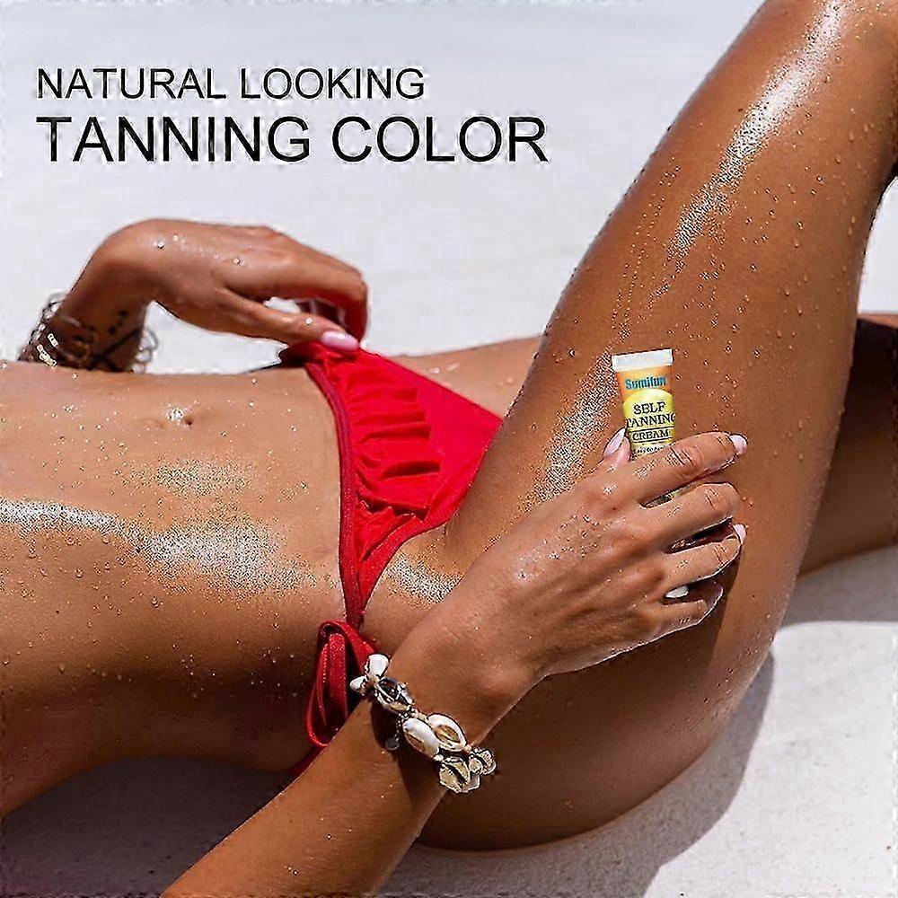 Crème autobronzante Bronzage intensif sans soleil & Gel bronzant pour le corps Gel accélérateur de bronzage brun, Lotion bronzante Lotion de bronzage