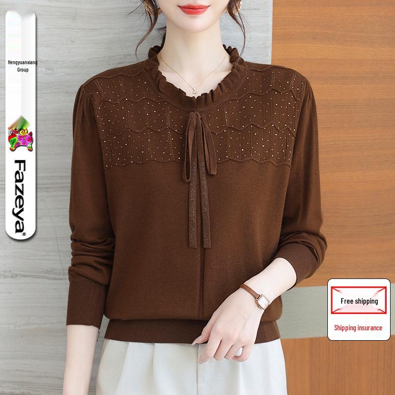 Damen Merino Strickpullover: Stilvolles, lockeres und leichtes Herbstoberteil