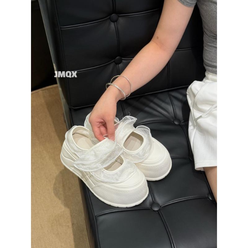 

Zhao Ruth canvas shoes Mary Jane shoes women s new women s shoes spring and autumn single shoes ugly cute platform white shoes 40 білий