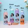 750ML Demon Slayer Cartoon Plastic Gradient Water Cup Portable Leak Proof Water Bottle Student Outdoor Sports Travel Water Cup