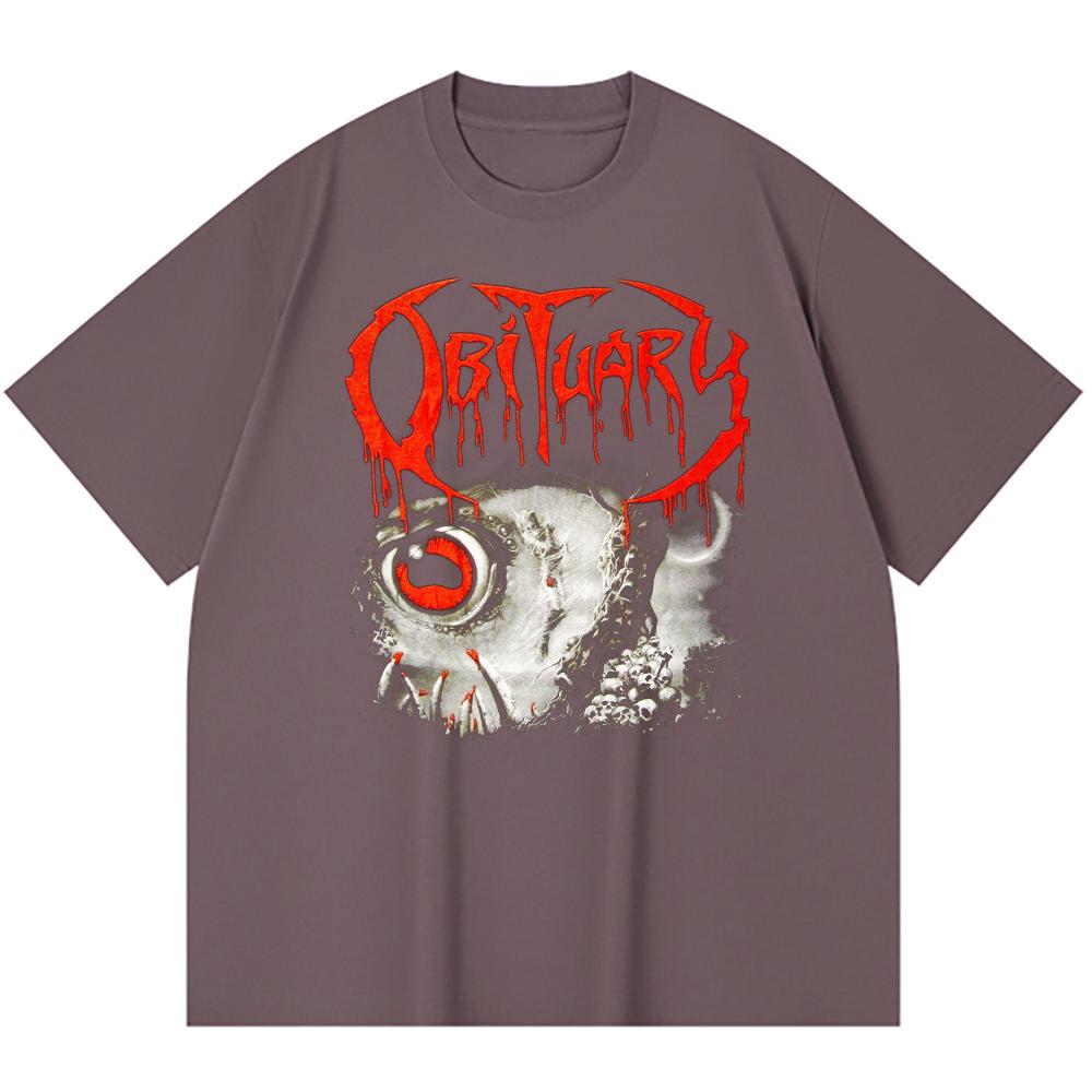 230 g/m² 100% Baumwolle Heavy Metal T-Shirt Rockband Beliebte Musik Druck Unisex Schweres Baumwoll-T-Shirt