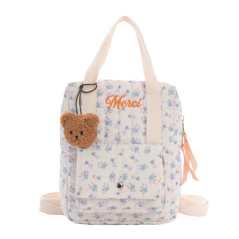 

Book Unisex Kids Bag With Cotton Material Stylish Stitching Activities School 26cm