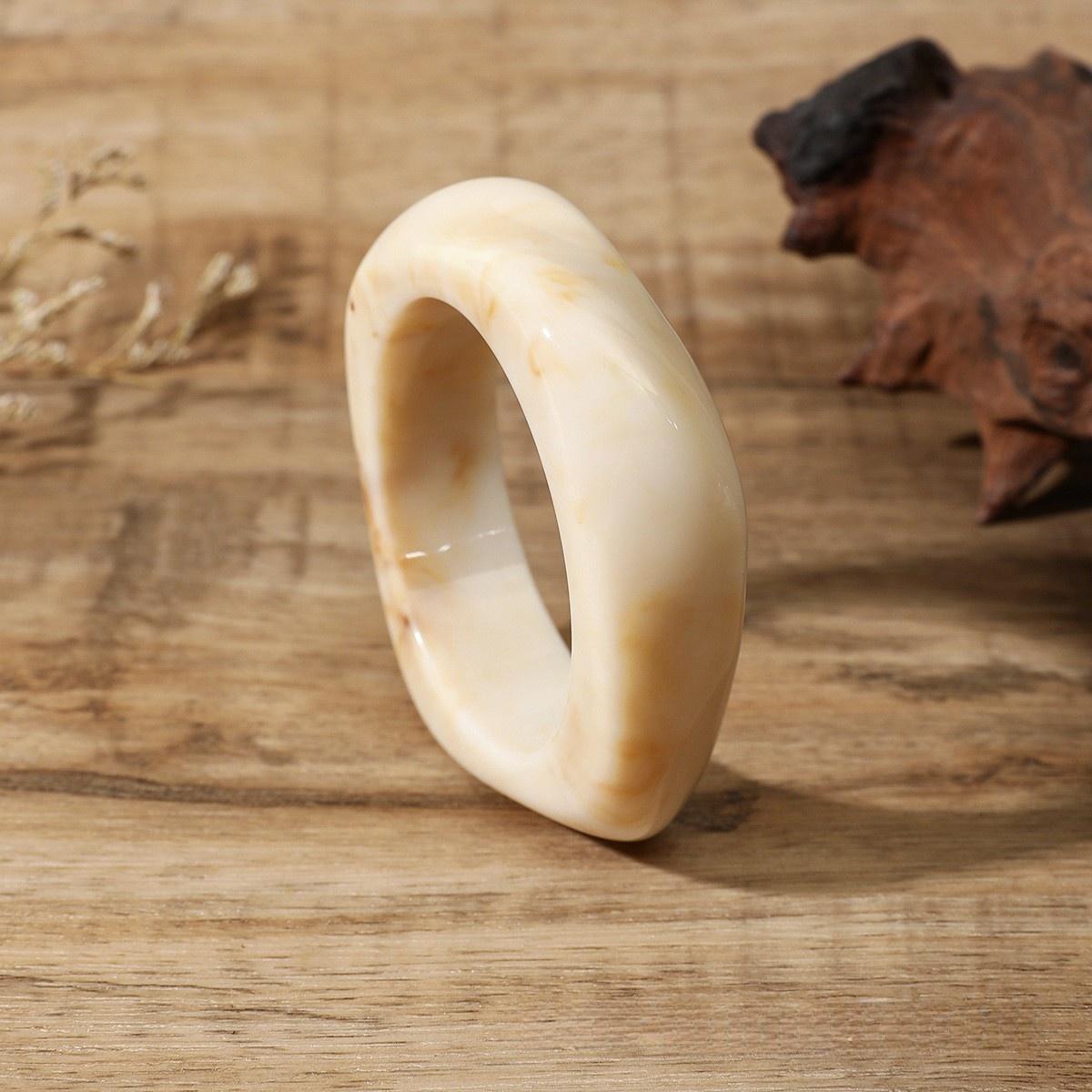 

Punk Chunky Thick Geometric Resin Acrylic Wide Bangles Geometric Irregular Bangle Bracelets For Women Jewelry Gifts
