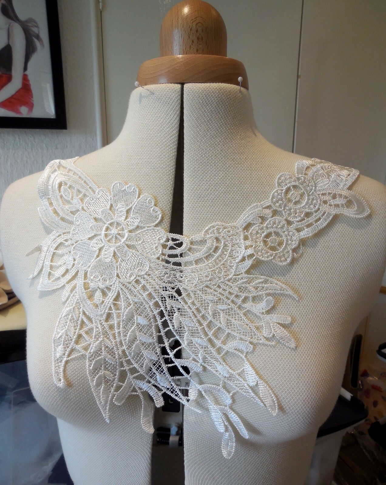 

1 шт., черная вышивка, кружевная ткань, вырез, воротник, сделай сам, одежда, шитье, аппликация, край, ручная работа белый