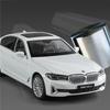 1:24 BMW 5 Series 530i 530LI Alloy Luxy Car Model Diecast Metal Toy Vehicles Car Model Simulation Sound and Light Kids Toys Gift
