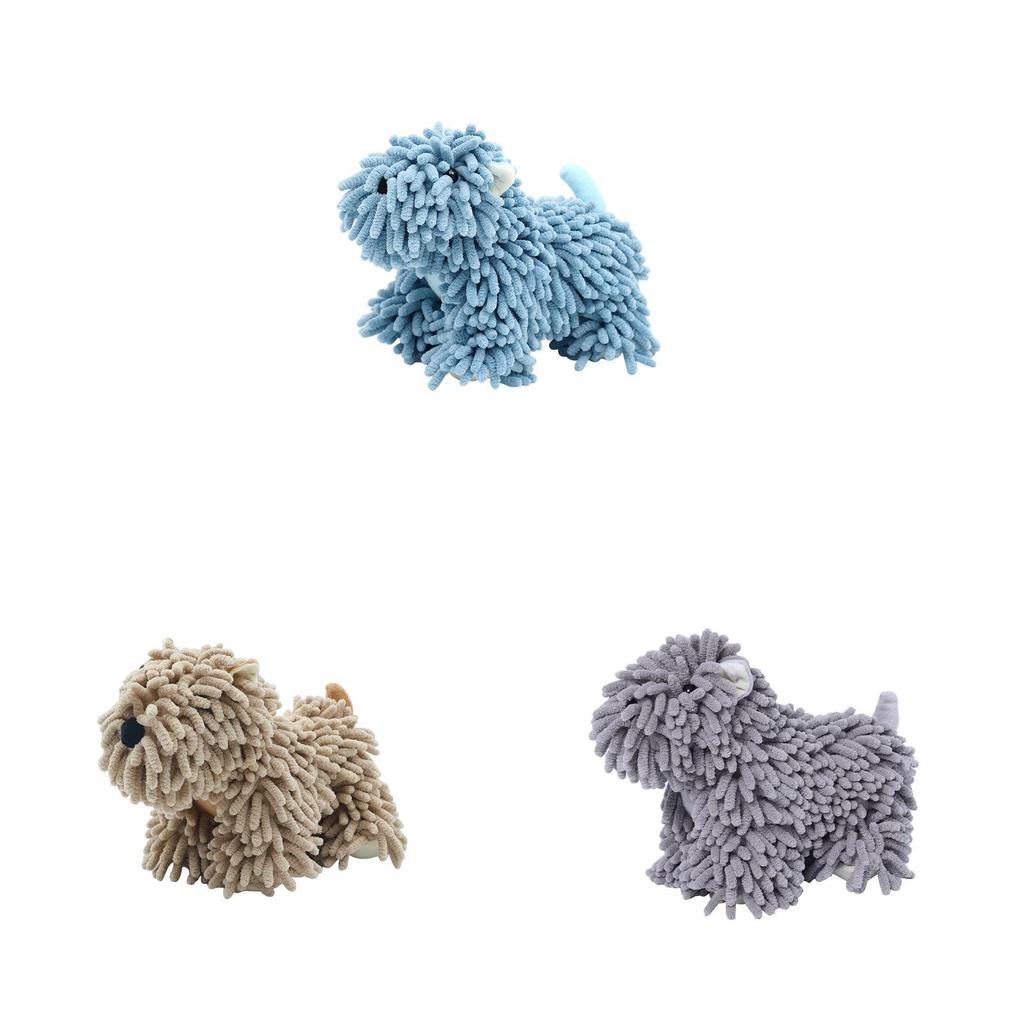 Cute Dog Cartoon Plush Hand Towel With Soft Polyester Fiber For Kids Bathroom And Gift