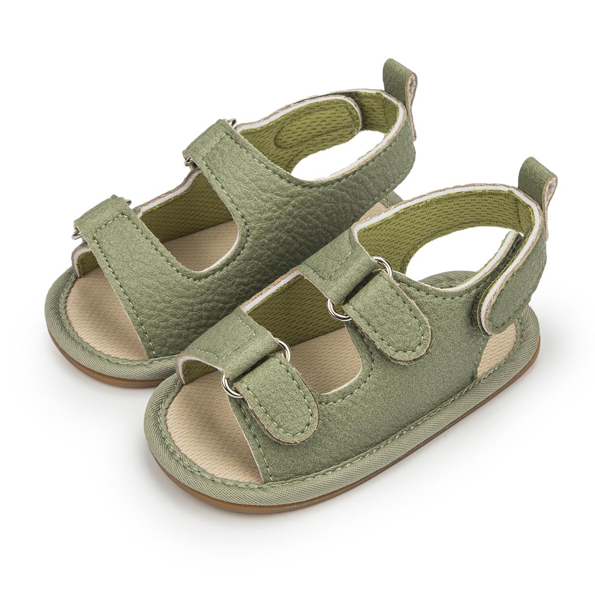 Детская обувь; однотонные сандалии для мальчиков и девочек; резиновая мягкая — фото 24