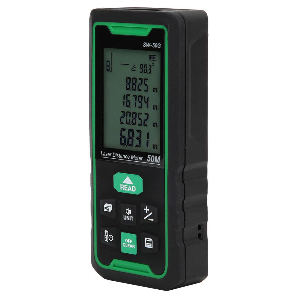 

sw 50G 50m Handheld Digital Laser Distance Meter Range Finder Diastimeter Distance Measuring Tool