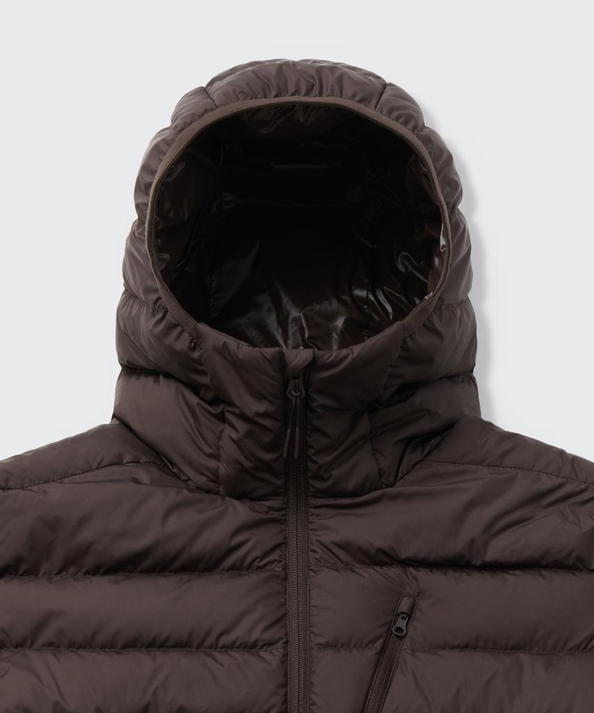 Musinsa Standard [City Leisure] Hooded Light Down Jacket [Brown]