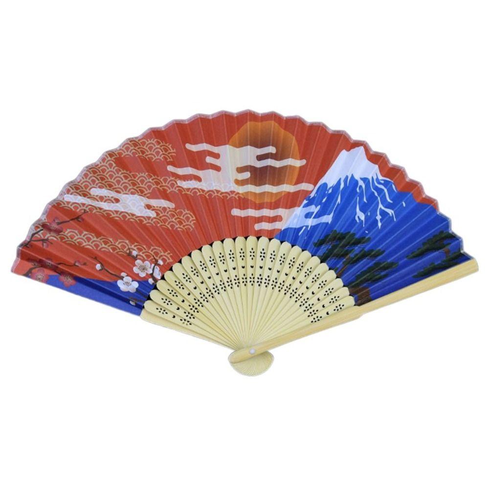 Bamboo Props Fan Bamboo Handle Fan New Folding Fan