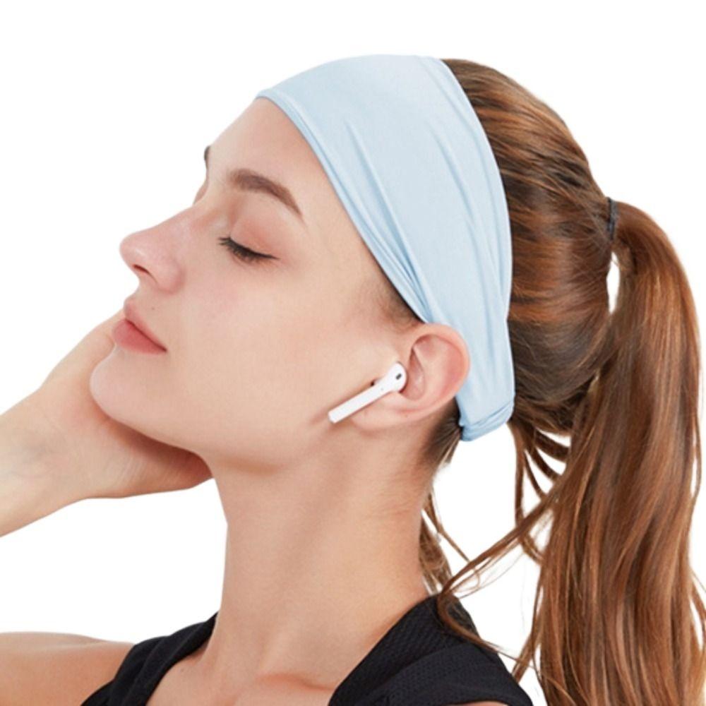 

Polyester Fibre/Spandex Yoga Sweatband Breathable Yoga Hair band Yoga Headbands Playing Basketball style D