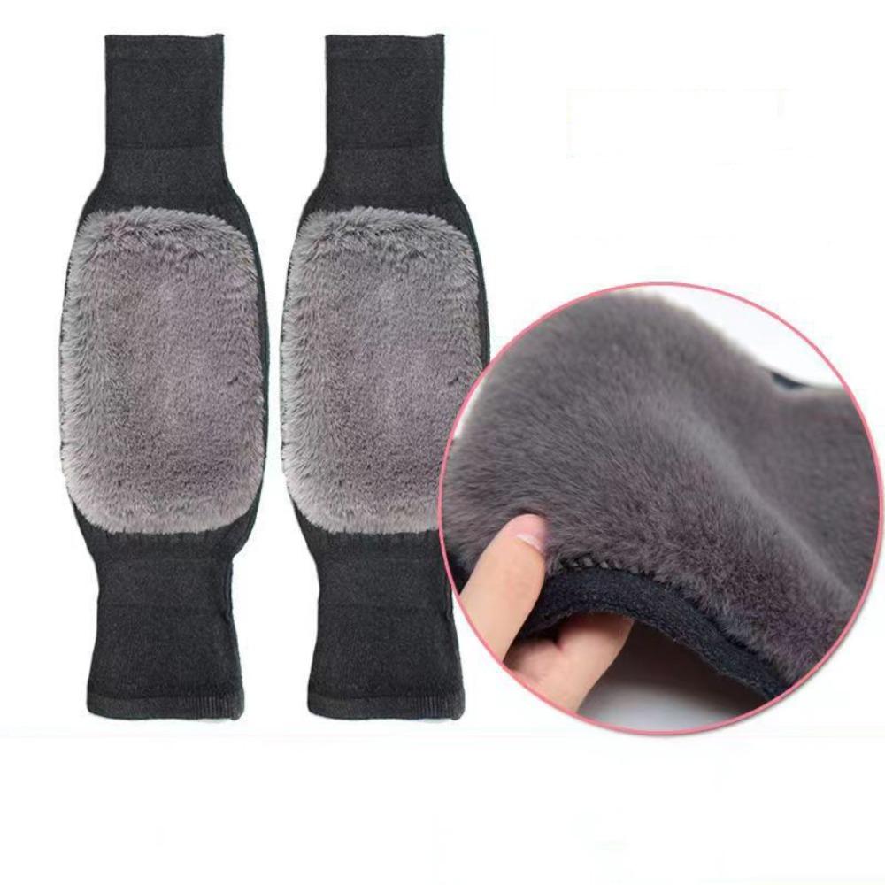 

Elastic Compression Knee Brace Black Grey Brown Elastic Support Pads Warm Sports Knee Pads Outdoor серый