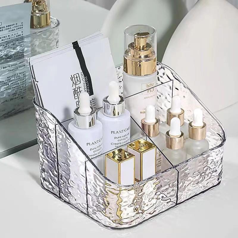 Glacier Pattern Luxury Cosmetic Storage Box - Durable, Stylish Organizer for Lipstick & Skincare, Perfect for High-Value Items