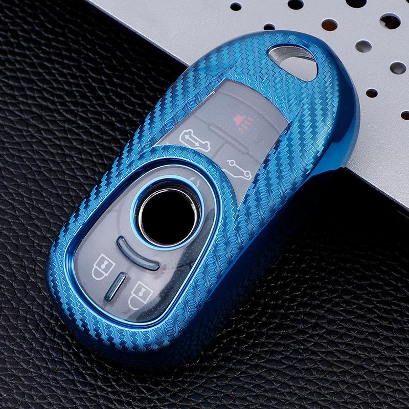 Carbon Fiber Buick Key Case for GL8, Envision, GX, Regal, and LaCrosse
