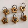 Klassische Goldene Dicke Blume Herz Stern Creolen Ohrringe Für Damen Herren Punk Hip Hop Goldfarbe Damenohrring Statement Y2K Schmuck