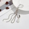 Baroque Style Irregular Pearls Keychain Vintage Alloy Ornament Sturdy Hook Design For Bags Accessories