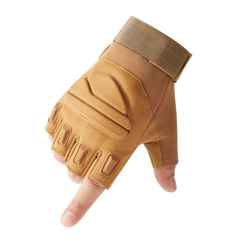 Men's Half Finger Wear-resistant Boxing Outdoor Locomotive Riding Sports Protective Gloves