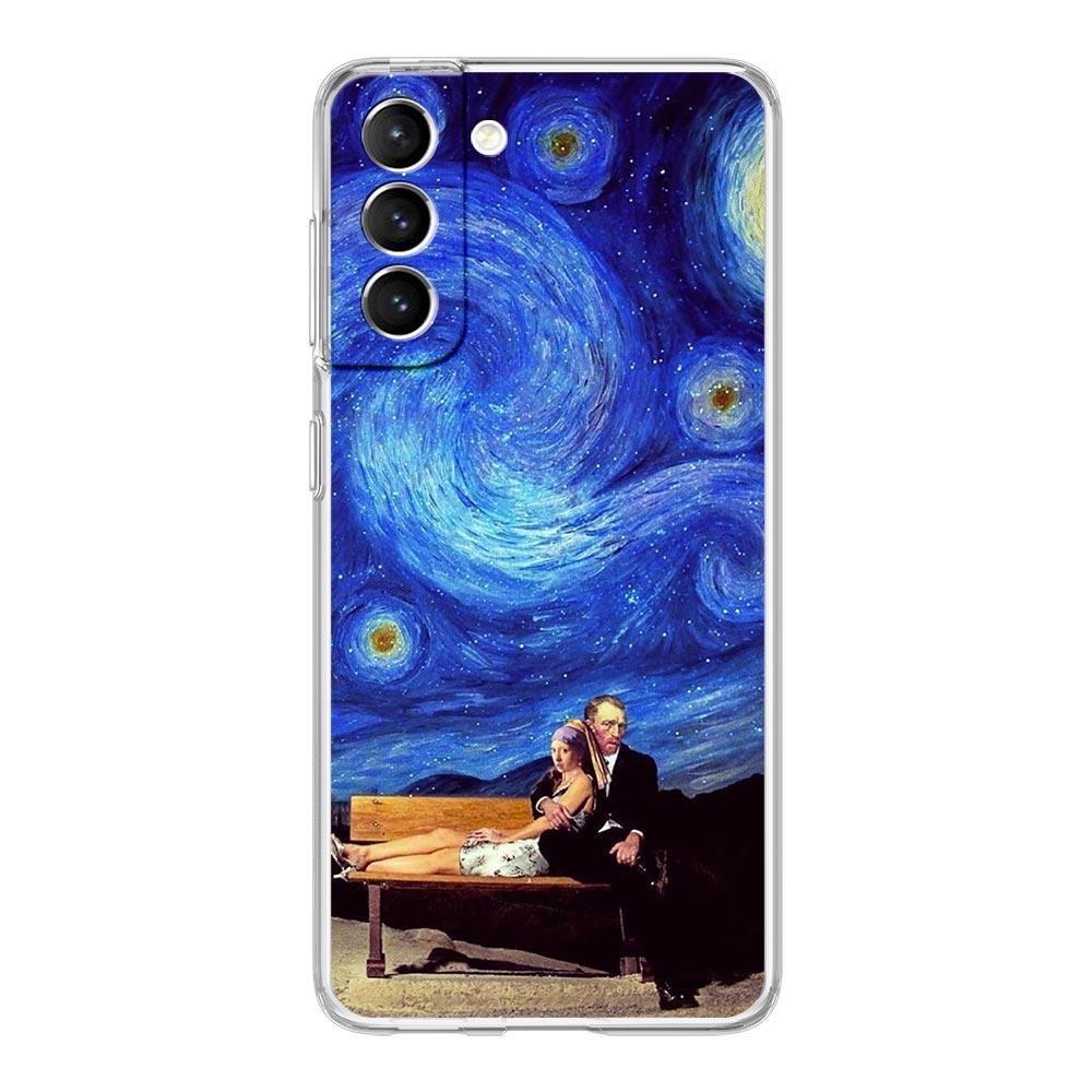 

Чехол для телефона Samsung Galaxy S24 Plus S23 S22 S21 S20 FE Ultra 5G S10 S10E S9 Мягкий прозрачный чехол Art Aesthetic David Mona Lisa Samsung S24Ultra