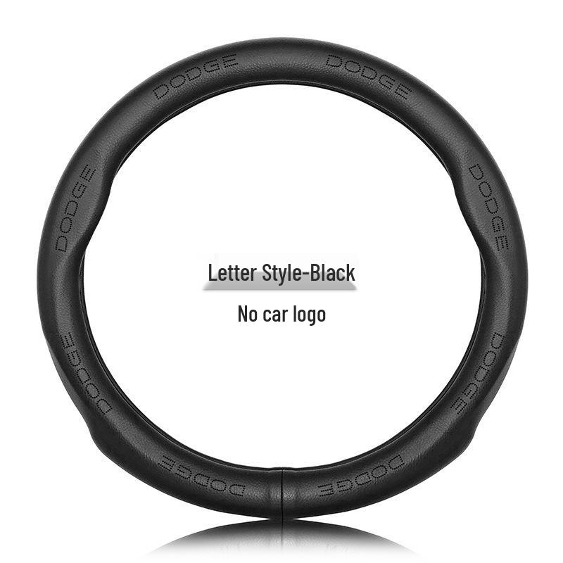 Genuine Leather Steering Wheel Cover for Dodge: Journey, Caliber, Avenger, Ram, Sebring, Challenger