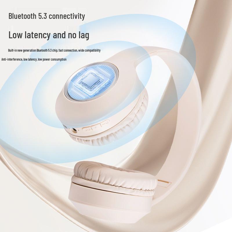 RGB Luminous M3 Over-Ear Bluetooth Gaming Headphones: Wireless, Wired, Universal Compatibility
