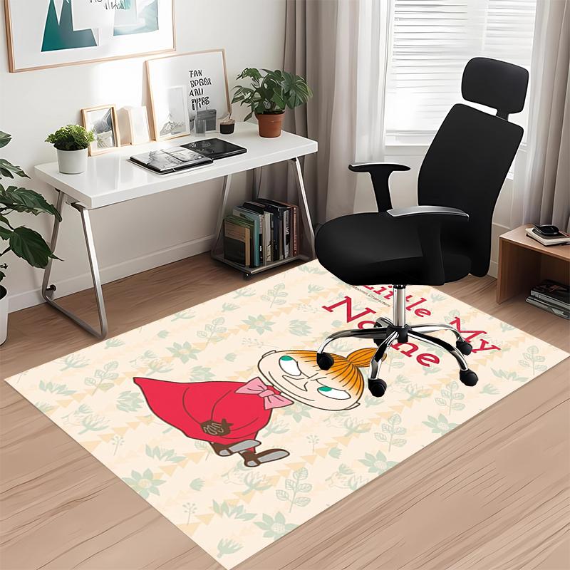 Custom Name Little My Printed Carpet, Rug for Office Chair Living Room Bedroom Kitchen Room Decor Gifts.