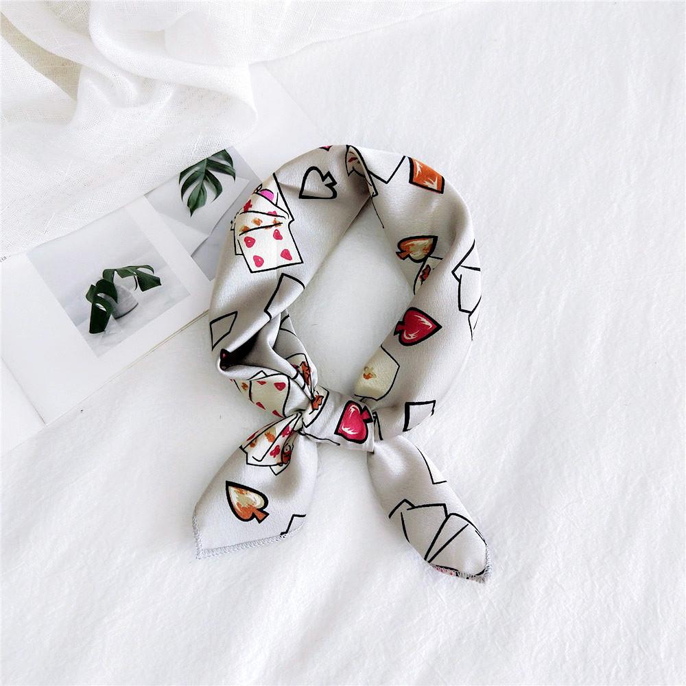 50 Seiden-Carrés: Vielseitige Frühlings-/Sommer-Halstücher für Damen - Koreanischer Stil