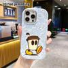 Phone Case: 2D Flat Design Suitable for iPhone 18 17 16 15 14 13 Pro Protective Case, Couple Style, Little Coffee Cup Character, Christmas and Hallowe