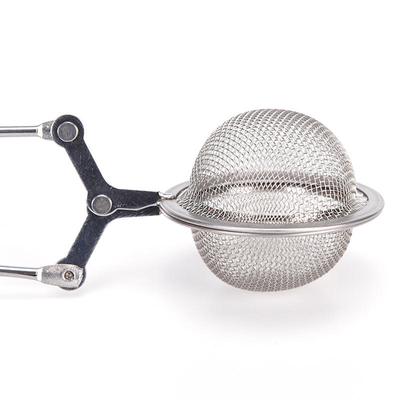 4.5cm de aço inoxidável bola de chá filtro alça tempero bola chá vazamento