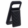 For Google Pixel 9 Pro/9 Phone Case Rhombus Adhesive Card Bag with Kickstand RFID Blocking