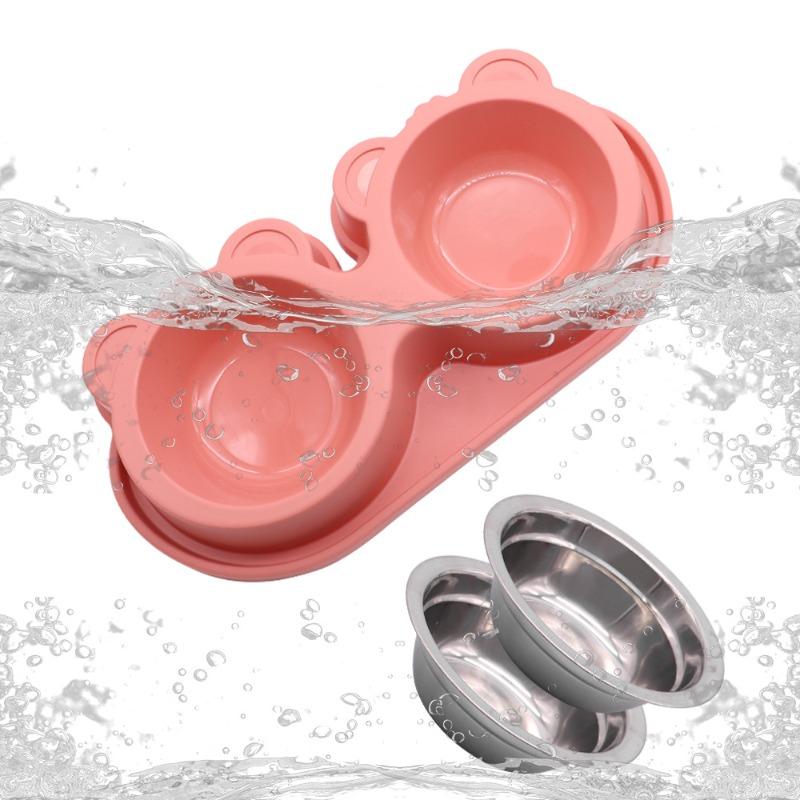 Miska dla kota podwójna miska zintegrowana miska dla kota przybory do karmy dla zwierząt miska na wodę miska na karmę dla kota miska na karmę dla kota miska na ryż miska dla szczeniaka pies