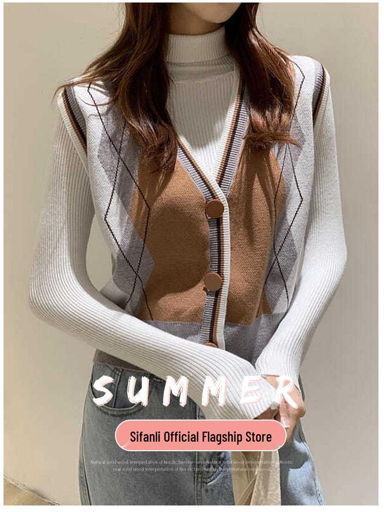 Γυναικείο Ευέλικτο Πλεκτό Γιλέκο Χωρίς Μανίκια - Άνοιξη/Φθινόπωρο 2025