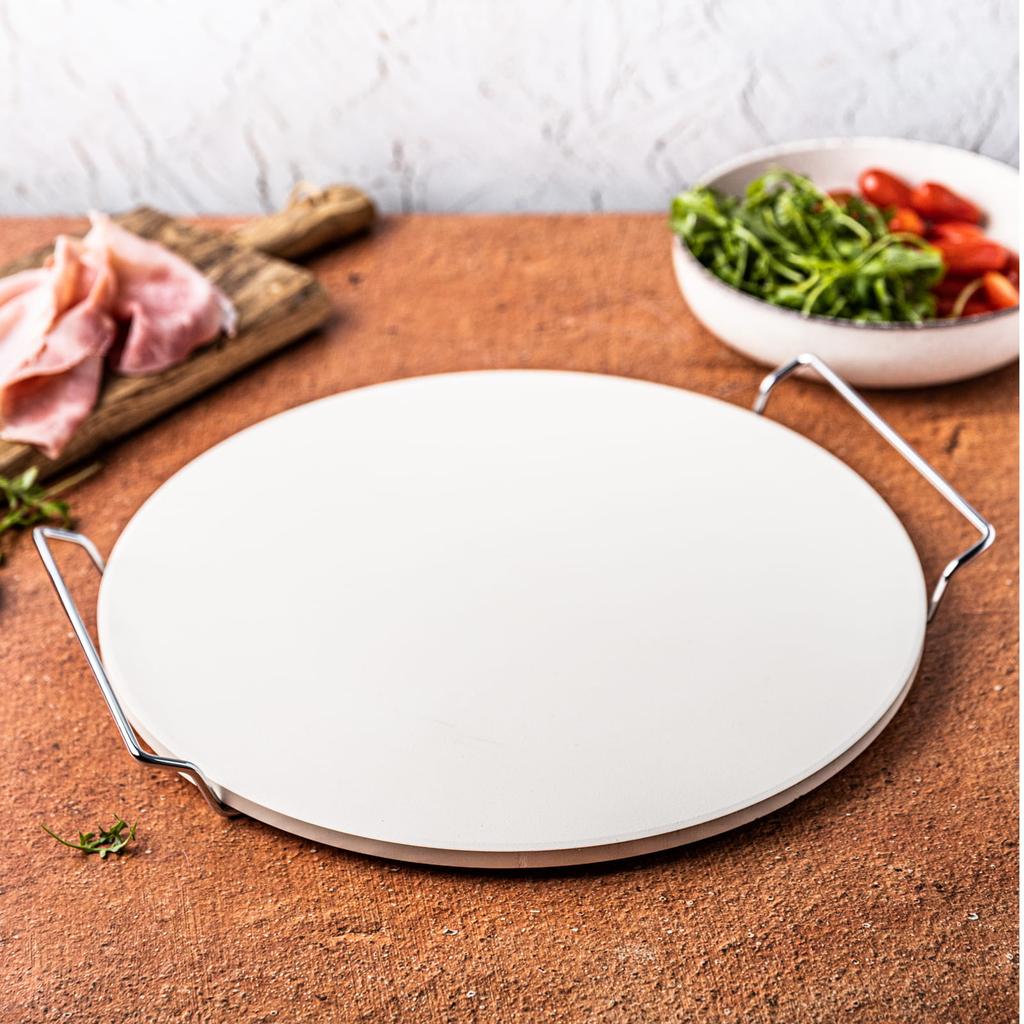 Kamień Do Pieczenia Pizzy Kordierytowy 33cm+stojak KLAUSBERG KB-7788
