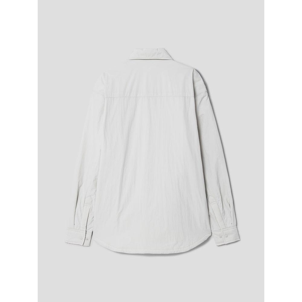 8SECONDS Padded Oversized Shacket Light Gray