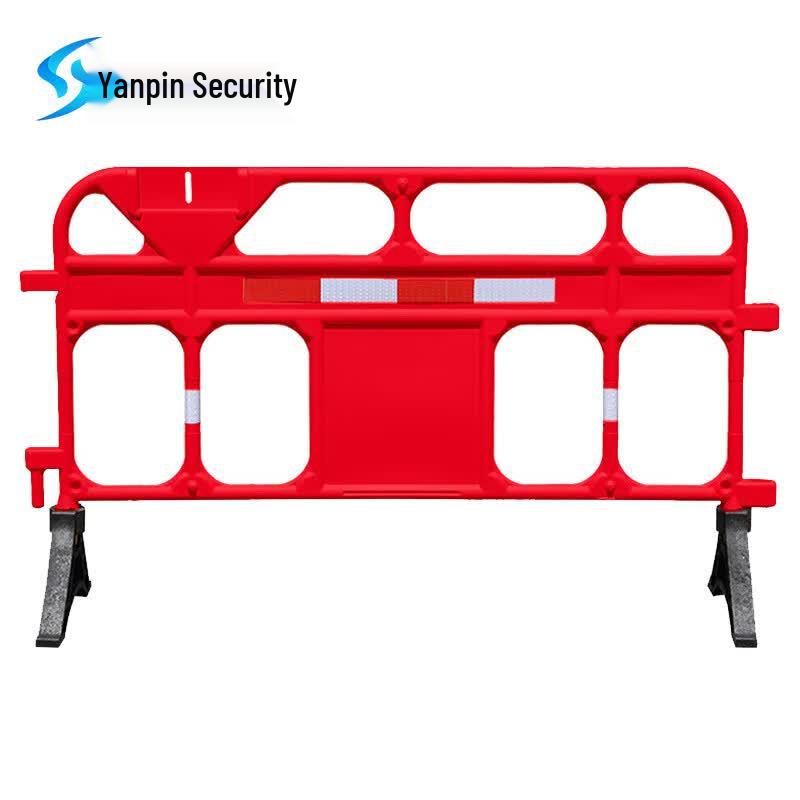Plastic Mobile Safety Barrier красный