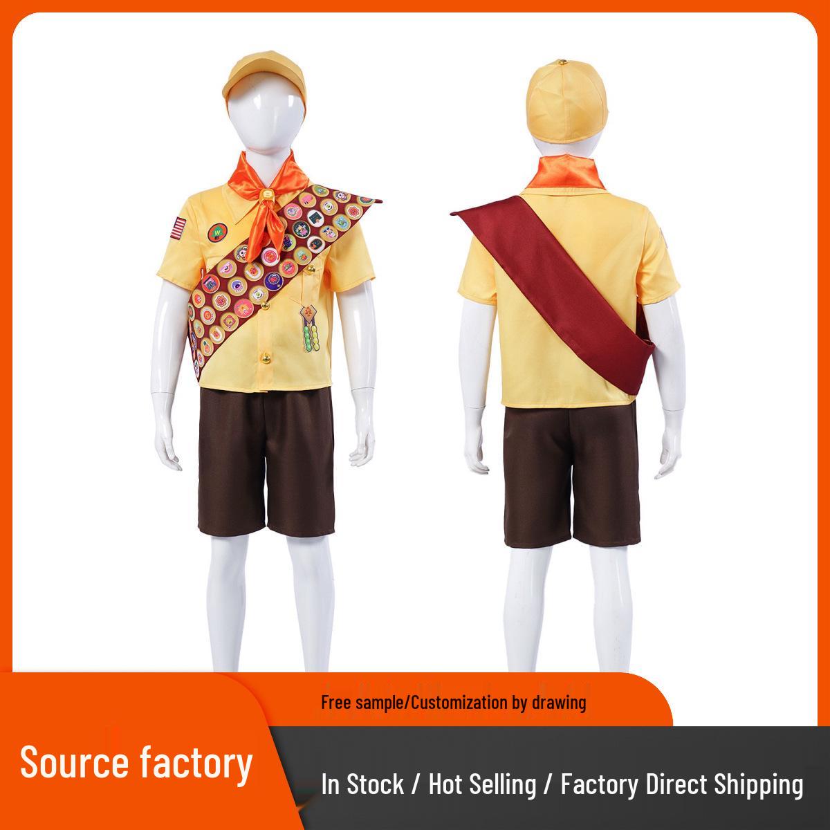 Up Cosplay: Little Boy Russell Explorer Costume 140cm