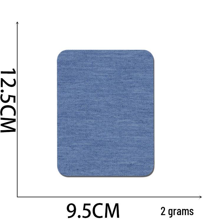 Howling Denim Knee Patches: 5 Color Mix, Embroidered Iron-On, Cuttable Fabric Patches