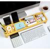 Multifunctional Tabletop Storage Shelf ABS Desktop Organizer Rack Computer Stand  Office
