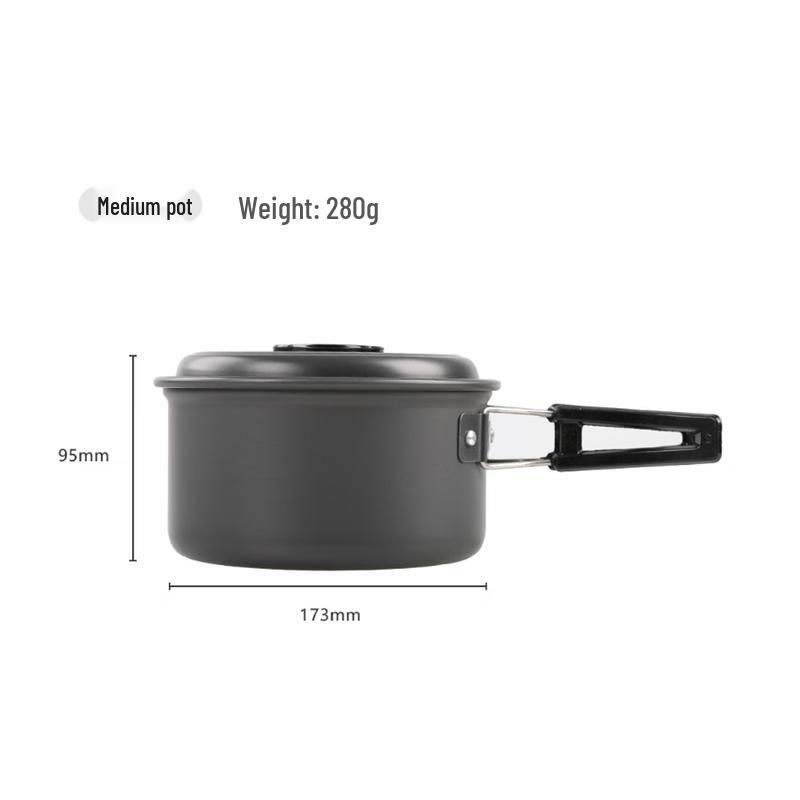 Hanlu Outdoor Camping Cookware and Teapot Set